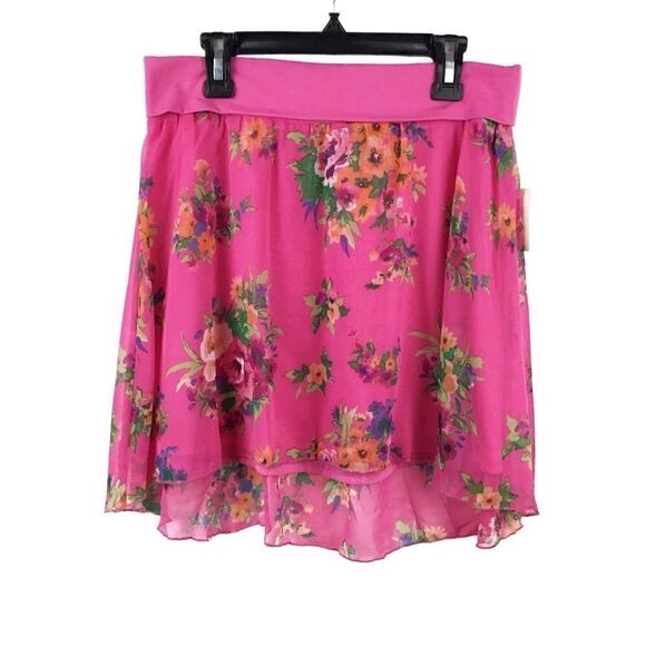Aeropostale Pink Floral Skirt, JR: Sm & Medium NWT - Picture 1 of 8
